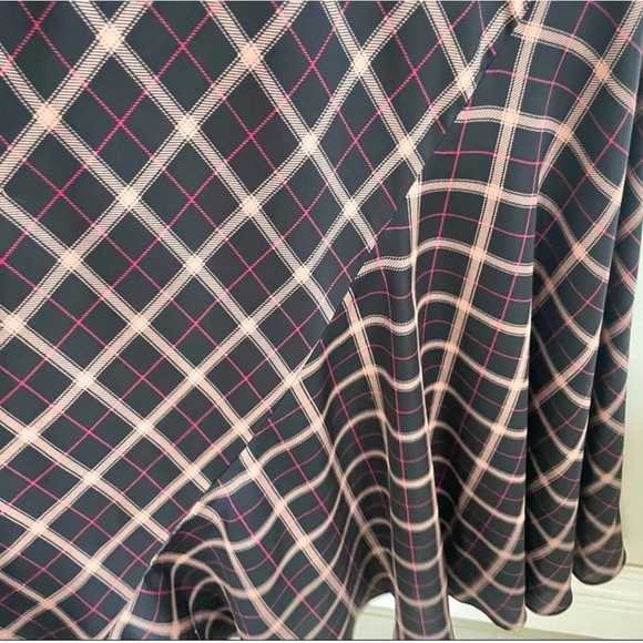 Victoria Secret Plaid Asymmetrical Satin Slip 
 -NWOT - Picture 7 of 8